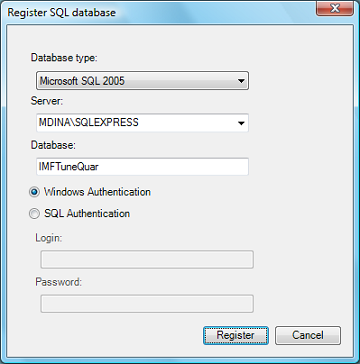 Database Registration