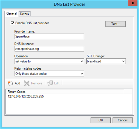DNS List Provider