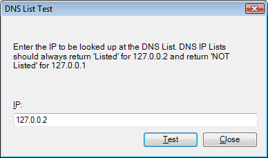 DNS List Testing