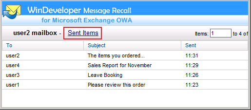 OWA Recall Email List