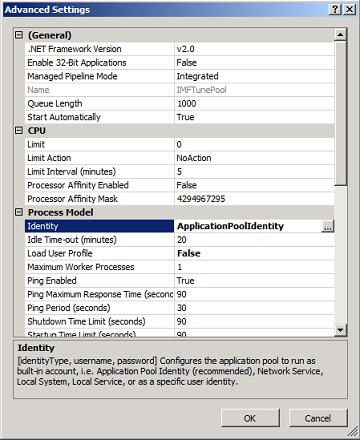 Application Pool Identity