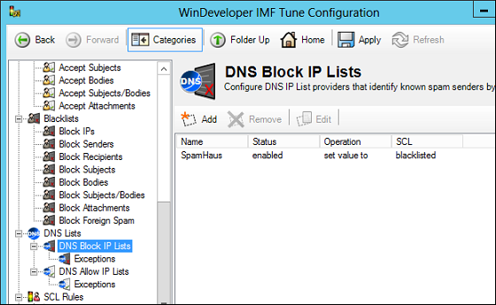 DNS IP Block Lists