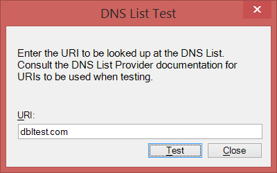 DNS List Test